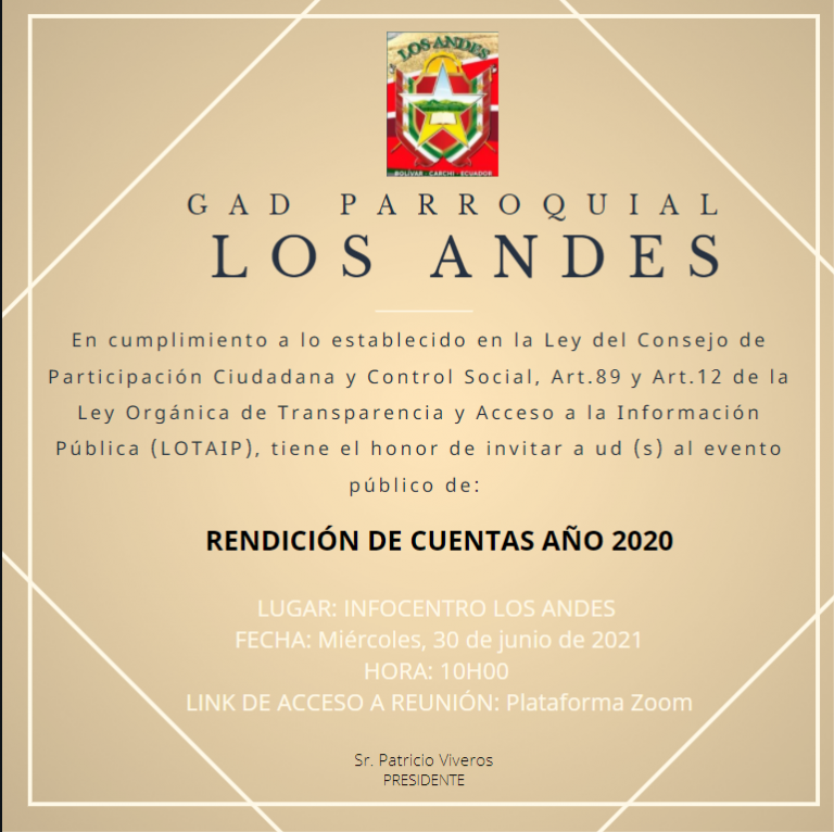 Convocatoria a Deliberación Pública de Rendición de Cuentas Institucional