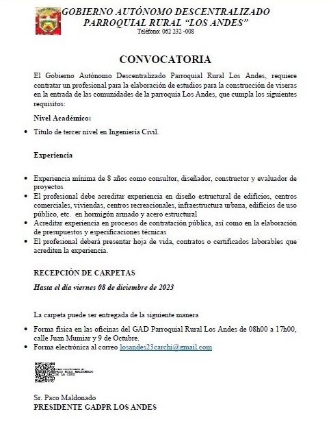 Aviso Importante